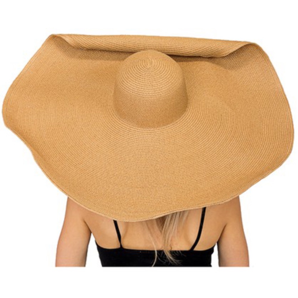 Jumbo Extra Big  Wide Floppy Beach Hat THICK